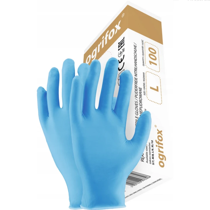 Nitrilhandschuhe-Einweg-Puderfreie-Blau-Ogrifox-50Paar-Karton